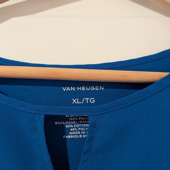 Van Heusen Women's Blue Long Sleeve Top Size XL - Picture 2 of 3